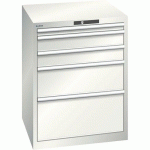 ARMOIRE BLANC GRIS 717X725X850 AVEC 5 TIR. 75KG _ 14.411.180 - LISTA