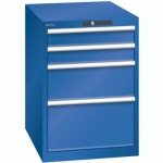 ARMOIRE BLEU SÉCU. 564X725X800 AVEC 4 TIR. 75KG _ 14.371.100 - LISTA