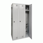 ARMOIRE SÉCHANTE IP 3 COLONNES À MORAILLON GRIS CLAIR - MANUTAN COLLECTIVITÉS