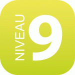 LOT DE 2 - PLAQUE SIGNALÉTIQUE EN PLEXIGLAS PLEXI - NIVEAU 9 (VERT CLAIR)