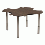 TABLE ERGO TECHNIC Ø140 RÉGLABLE COMPACT - BROCANTE/GRIS - SUNSET CREATION