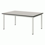 TABLE MALIBU 120X80 T2 4P ST ANTIB BLC SE W911/NOIR BLC 9016