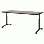 TABLE MALIBU 180X80 T3/T6 DL ST ANTIB CHÊN 1146/NO NOIR 9005 - MANUTAN EXPERT
