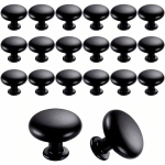 20PCS BOUTONS DE PORTE BOUTONS DE TIROIR 30MM VINTAGE POIGNÉES BOUTONS DE MEUBLE DE MEUBLE POUR PLACARDS DE CUISINE (BLACK) - CCYKXA