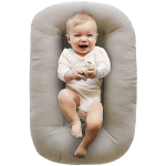 CREA - BABY LOUNGER & INFANT FLOOR SEAT NEWBORN ESSENTIALS ORGANIC COTTON FIBERFILL--BIRCH