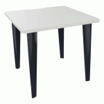 BUREAU EVIDENCE L.80 X P.80 CM BLANC PIED ANTHRACITE - VINCO