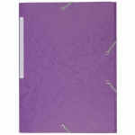 LOT DE 2 - CHEMISE À ÉLASTIQUE 3 RABATS CARTE BRUNEAU 24 X 32 CM DOS 2 CM MAUVE