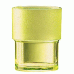 LOT DE 20 - GOBELET EMPILABLE EN COPOLYESTER JAUNE 16 CL