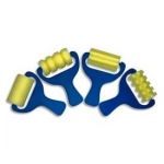 LOT DE 4 ROULEAUX MOUSSE ASSORTIS + BAC