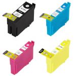 PACK 4 CARTOUCHES COMPATIBLE EPSON NOIRE ET COULEUR  XL