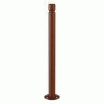 POTELET INCLINABLE AMORTICHOC AGGLO - ZINC ASPECT CORTEN - PROCITY