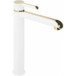 ROBINET DE LAVABO REA MELIA WHITE GOLD HIGH - BLANC / OR