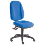 SEPOINT SIÈGE DE BUREAU BIOCONFORT TISSU REMBOURRÉ HAUTEUR DOSSIER 60 CM BLEU