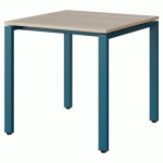 TABLE MALIBU 80X80 T6 SOUDÉ STR ABS ACACIA/BLEU 5025 - MANUTAN EXPERT