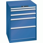 ARMOIRE BLEU GENT. 717X725X850 AVEC 5 TIR. 200KG - LISTA