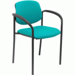 CHAISE VILLALGORDO AVEC ACCOUDOIRS FIXES - TURQUOISE - PIQUERAS Y CRESPO