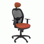 FAUTEUIL DE BUREAU JORQUERA - DOSSIER MAILLE - MARRON