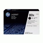 HP 80X - CF280XD PACK 2 TONERS HAUTE CAPACITÉ NOIRS - HP