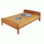 LIT CHLOÉ TÊTE PANNEAU 140X190 CM COLORIS GRIS (SANS SOMMIER) - MANUTAN COLLECTIVITÉS