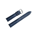 TRADE SHOP TRAESIO - BRACELET DE REMPLACEMENT UNIVERSEL EN CUIR POUR MONTRE LARGEUR 16MM BLEU