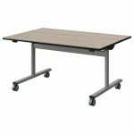 TABLE MALIBU RAB 120X80 T3 DL ST ANTIB ACACIA/NOIR GRIS 9006
