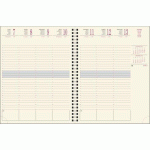 AGENDA EXACOMPTA EUROTIME 27S FOREVER SEMAINIER - ANNÉE 2027 - 21 X 27 CM BEIGE