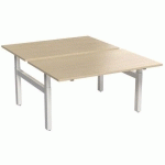 BUREAU DROIT BENCH 2 PLACES 140 CM - ERABLE - ROBBERECHTS