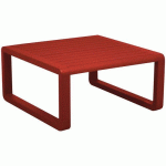 TABLE BASSE TONIO 80 X 80 CM - ROUGE - PROLOISIRS