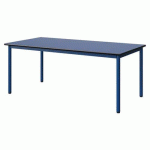 TABLE MALIBU 160X80 T4 4P STR ANTIB BLEU U525/NOIR BLEU 5005