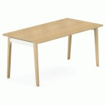 TABLE PIEDS ARCHE 160X80 CM AVEC PLATEAU CHÊNE CLAIR - EOL