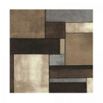 UNAMOURDETAPIS - 160X160 CARRE - TAPIS SALON BRILLANCE GEOMETRIQUE BEIGE 160X160 CARRE OEKO TEX® - BEIGE