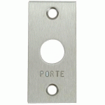 PLAQUE EN INOX POUR BOUTON POUSSOIR CDVI