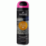 PEINTURE DE MARQUAGE PROVISOIRE FLUORESCENTE - 3 À 6 MOIS - S-MARK - CERISE - X1 TECHNIMA SOPPEC