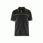 POLO DE TRAVAIL BICOLORE À MANCHES COURTES 3389 - NOIR ET JAUNE FLUO - S BLAKLADER