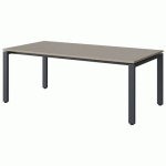 TABLE MALIBU 160X80 T3 SOUDÉ STRA ABS GRIS U727/GRIS 7016