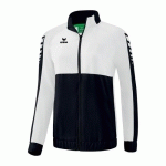 VESTE DE SURVÊTEMENT À CAPUCHE - ERIMA - SIX WINGS NOIR/BLANC