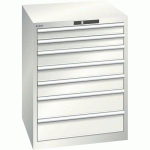 ARMOIRE BLANC GRIS 717X725X850 AVEC 7 TIR. 75KG _ 14.409.180 - LISTA