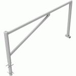 BARRIÈRE PIVOTANTE GALVANISÉ À BÉTONNER POUR CADENAS-2500MM - SCHAKE