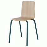 CHAISE MALIBU 4P T7 COQUE ACACIA LAK 1277 / ALU BLEU 5025 - MANUTAN EXPERT