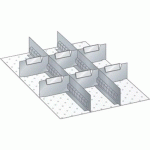 MATÉRIEL DE SUBDIVISION POUR TIROIRS 306X459X150MM - LISTA