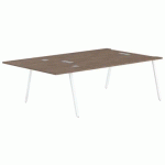 PACK RECTANGULAIRE 3 POSTES GARY PIED BLANC PLATEAU NOYER - MBA