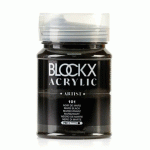 PEINTURE ACRYLIQUE FINE POT 500ML - NOIR DE MARS