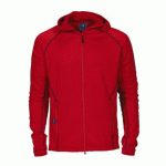 PROJOB 3314 SWEATSHIRT TECHNIQUE FULL ZIP CAPUCHE ROUGE - TAILLE S