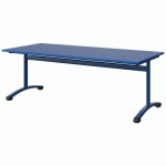 TABLE MALIBU 180X80 T4 DL STRA ABS BLEU U525/BLEU 5005
