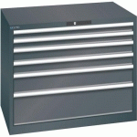 ARMOIRE 6 TIROIRS 1023X725X850MM-CAPACITÉ 200KG-NOIR - LISTA