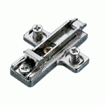 EMBASE CRUCIFORME AVEC EUROVIS 37X32MM ZAMAK ARGENTÉE 3MM – SALICE - BARGR09/16