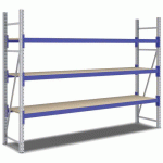 KIT RAYONNAGE DÉPART 2000X2700X600 MM 3 NIVEAUX 1500 KG - BITO