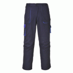 LOT DE 2 - PORTWEST TX11 PANTALON TEXO CONTRAST MARINE - TAILLE XL - STANDARD