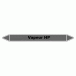 LOT DE 3 - MARQUEUR DE TUYAUTERIE - VAPEUR HP - NFX 08-105 - VINYLE LAMINÉ 355 X 37 MM