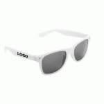 LUNETTES DE SOLEIL PUBLICITAIRES BLANC - MARQUAGE 1 COULEUR